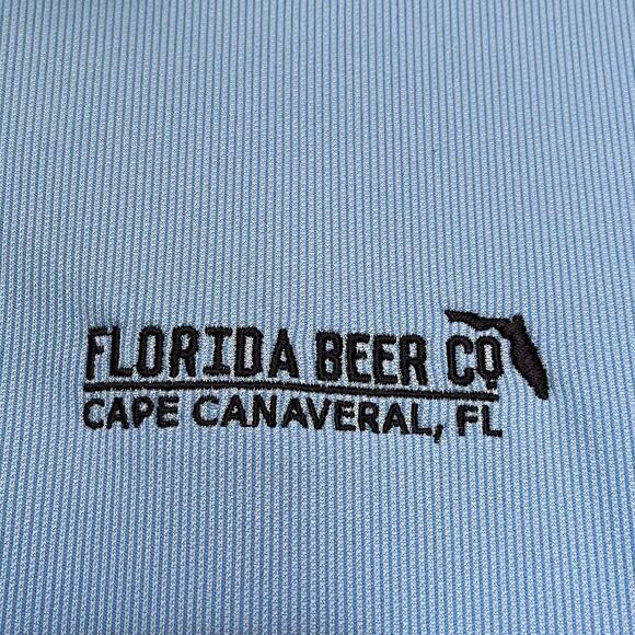 Cutter & Buck Dryteck Polo Mens Top Size XXL Florida Brew Co 50+UPF Blue - Picture 3 of 13